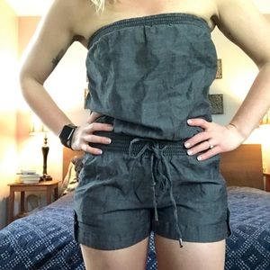Denim Romper